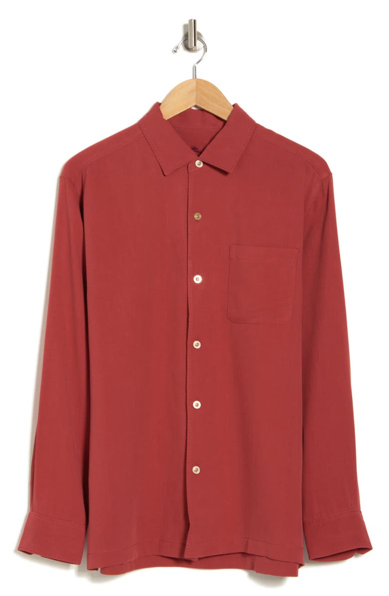 Tommy Bahama Catalina Silk Twill Button-Up Shirt, Alternate, color, 