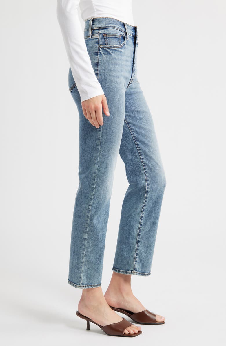 FRAME Le Sleek High Waist Ankle Straight Leg Jeans, Alternate, color, Everywhere