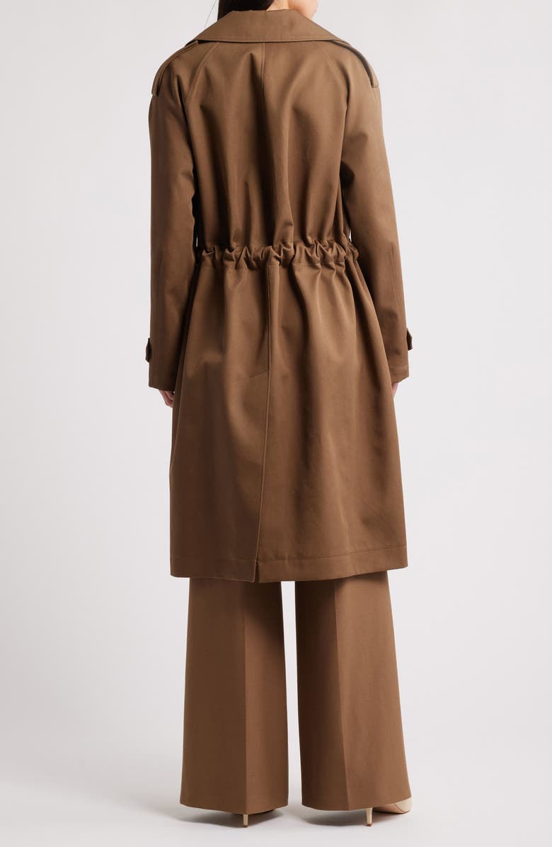 BOSS Carix Double Breasted Cotton Trench Coat, Alternate, color,