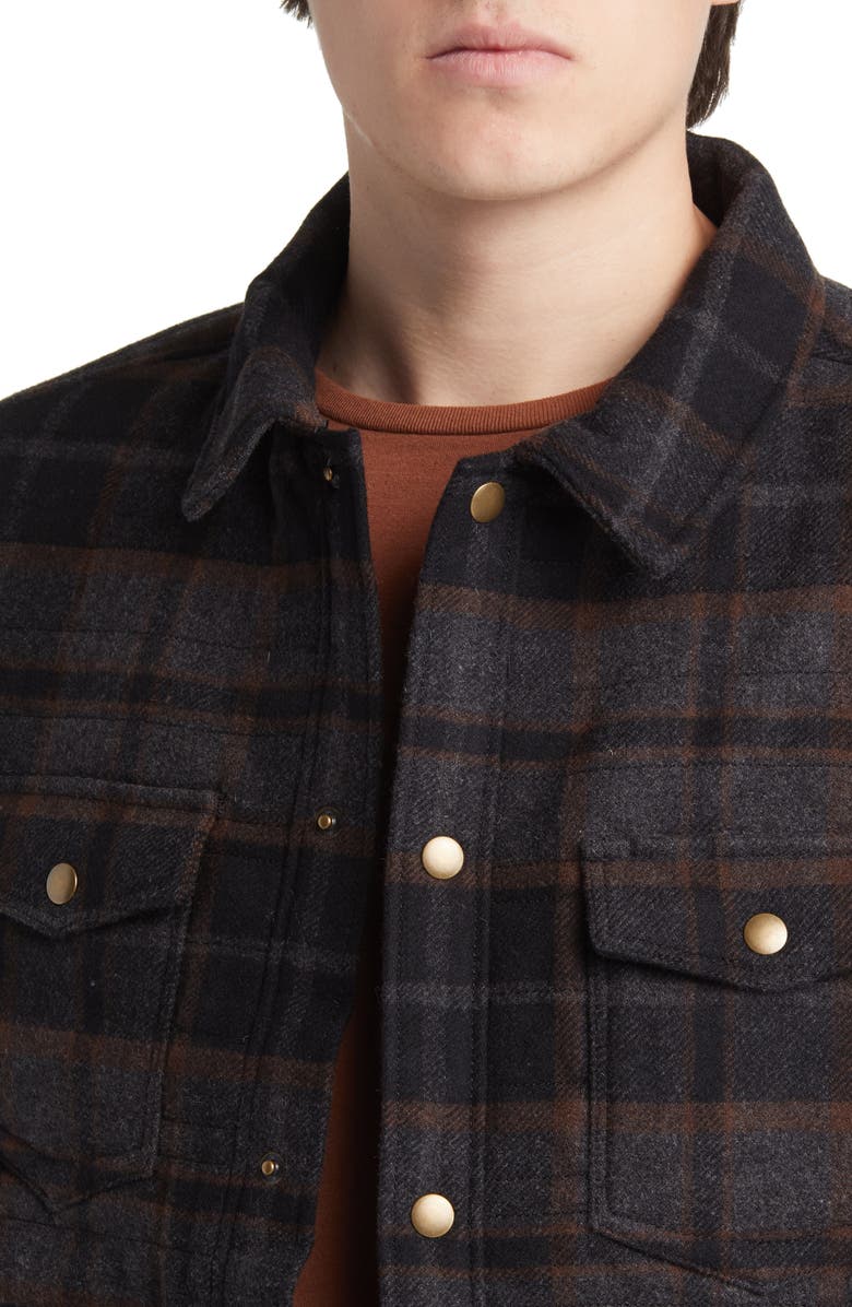 Billy Reid Theo Wool Blend Shirt Jacket, Alternate, color, 