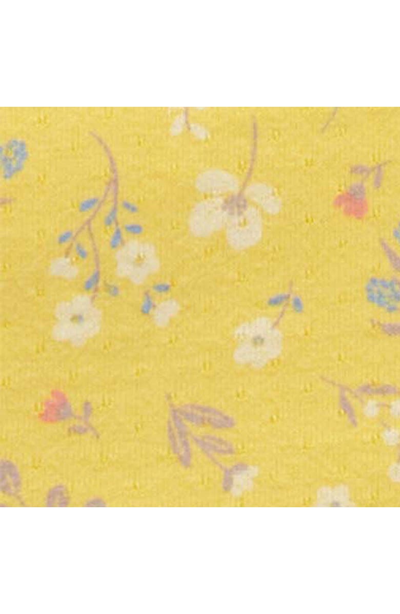 Purebaby Sunshine Tee & Short Set, Alternate, color, Sunshine Floral