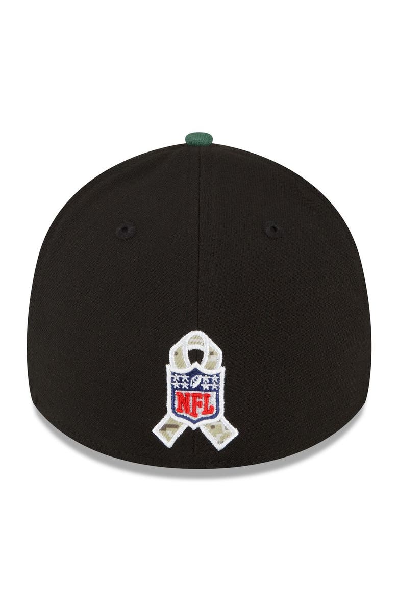 New Era Men's New Era Black Green Bay Packers 2022 Salute To Service 39THIRTY Flex Hat, Alternate, color,