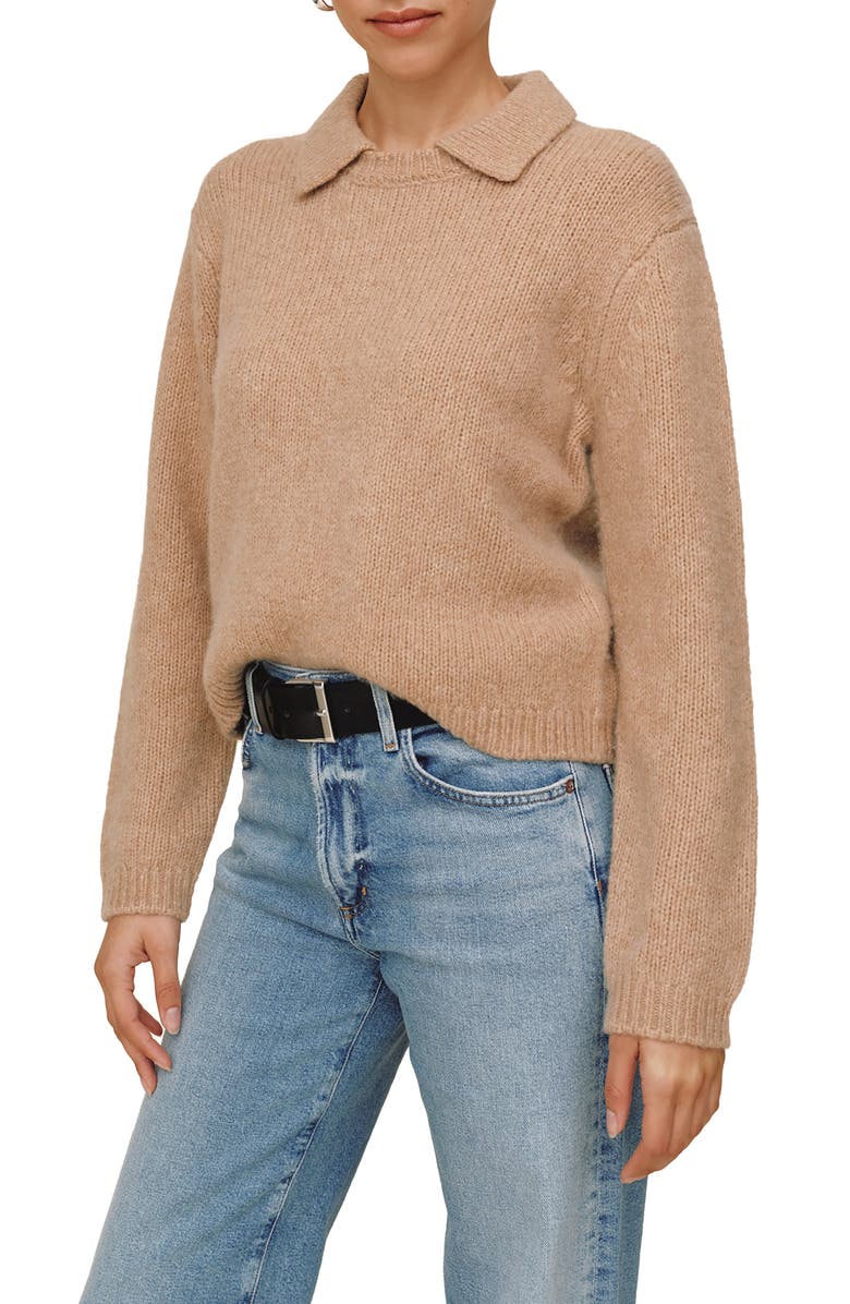 Bella Dahl Merino Wool & Cashmere Blend Sweater, Alternate, color, Maple Syrup