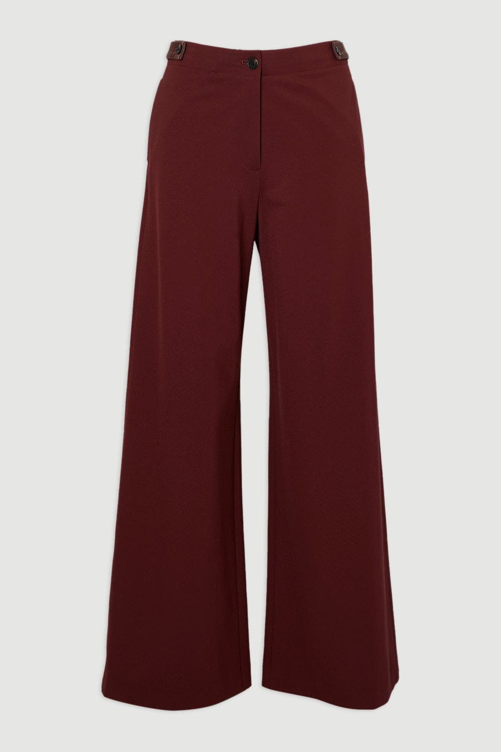 Ponte PU Wide Leg Pants - image 4