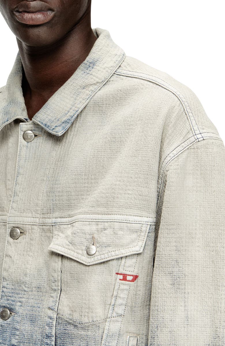 DIESEL<sup>®</sup> D-Ranger Prince of Wales Jacquard Denim Jacket, Alternate, color,