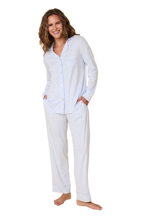 Pima Knit Pajama Set Conversational