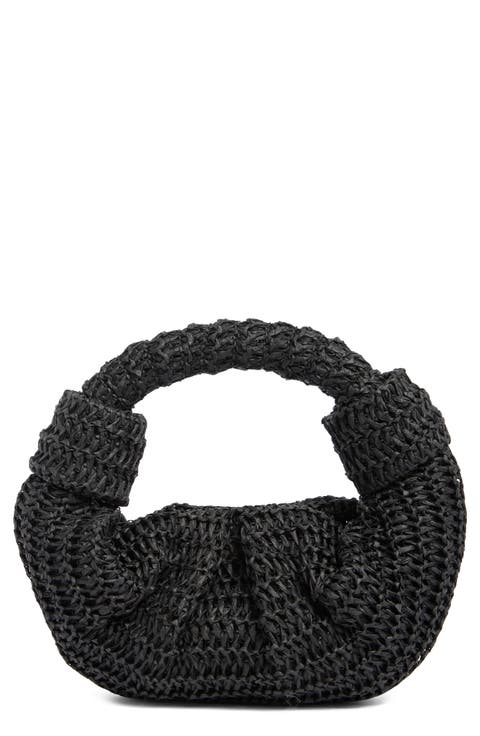 Woven Croissiant Clutch