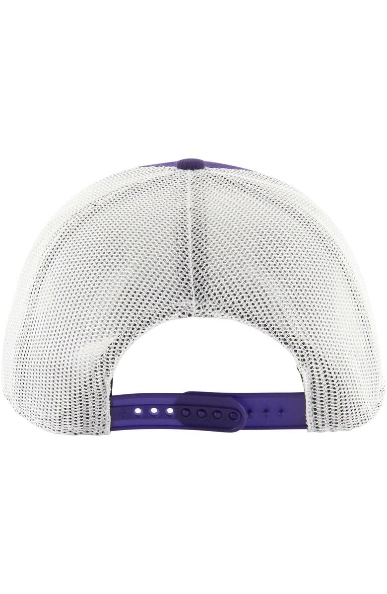 '47 Men's '47 Purple Los Angeles Lakers Semi Patch Trucker Adjustable Hat, Alternate, color, Purple