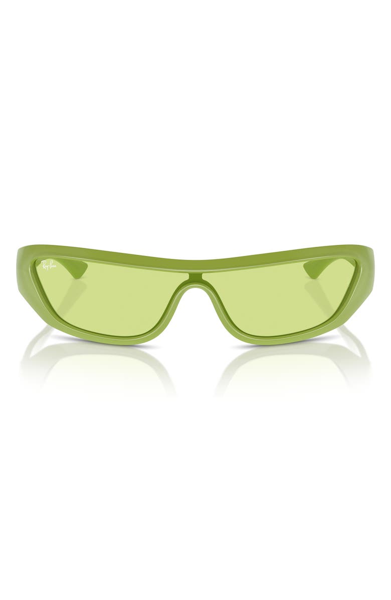 Ray-Ban Xan 134mm Wraparound Sunglasses, Alternate, color, Green