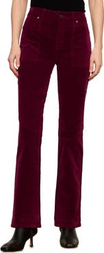 Sanctuary Play Date High Waist Velveteen Bootcut Pants