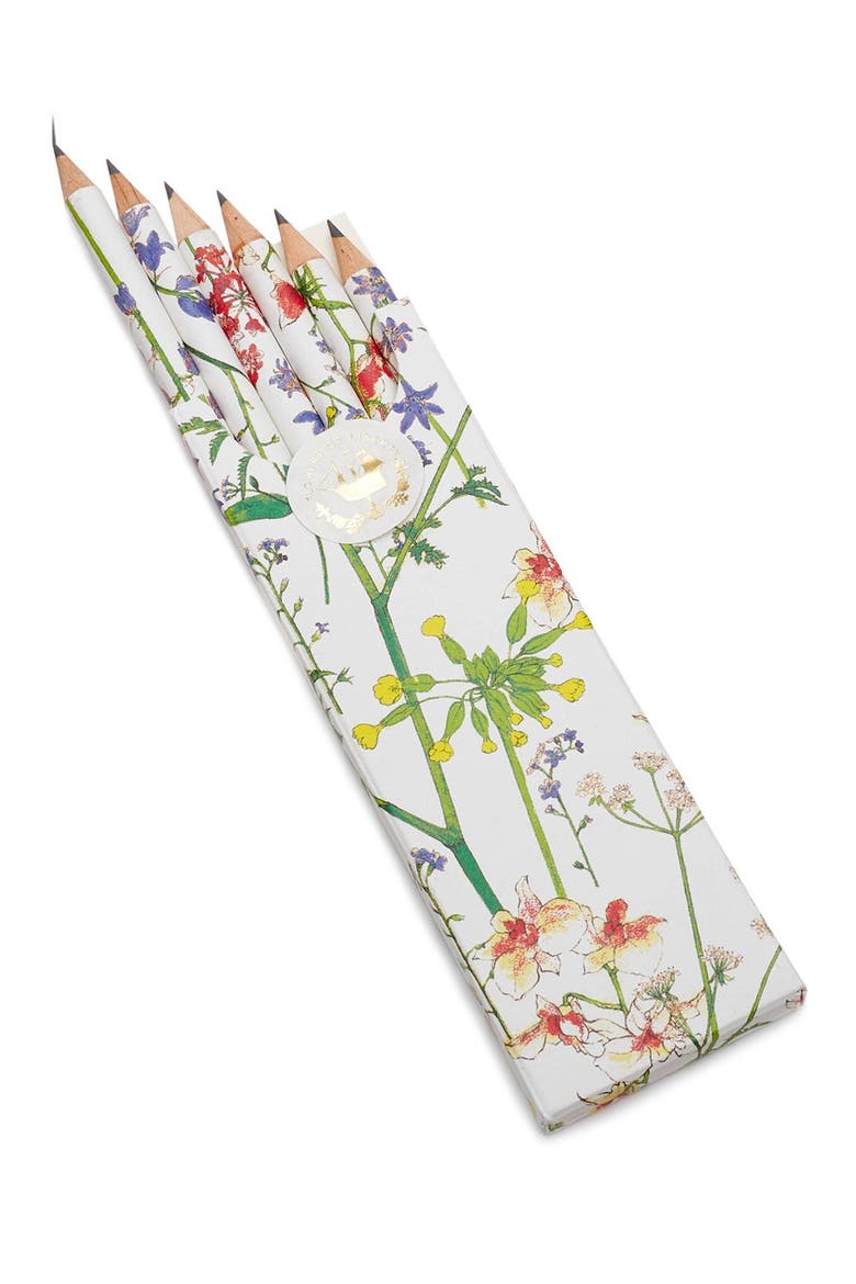 Floral Print Pencils, Main, color, THEODORA