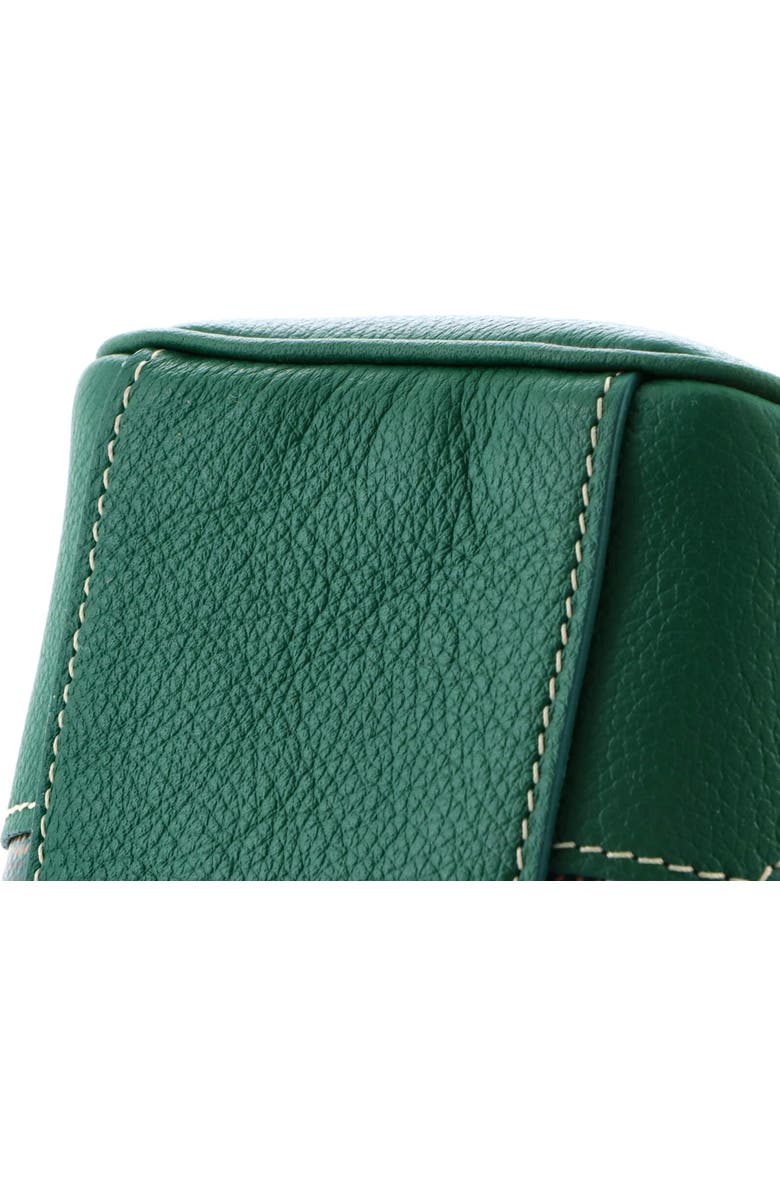 Pre-Owned Goyard Saigon Top Handle Bag Coated Canvas with Leather Mini, Alternate, color, Green