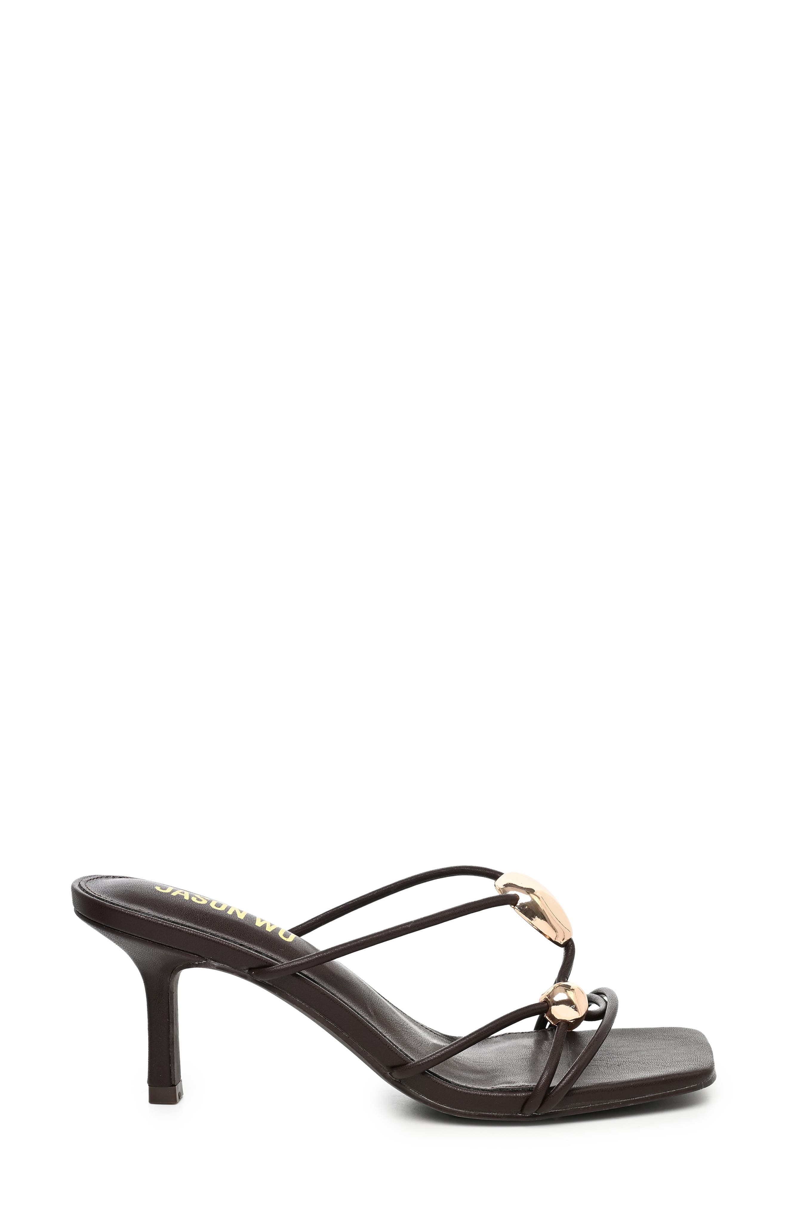 Dumas Strappy Heeled Sandal, Alternate, color, DK BROWN-GOLD