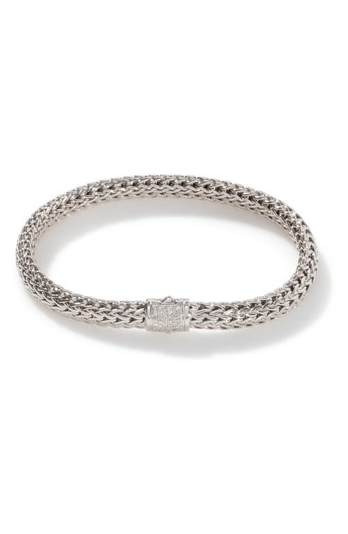 John Hardy Icon Silver Diamond Bracelet 