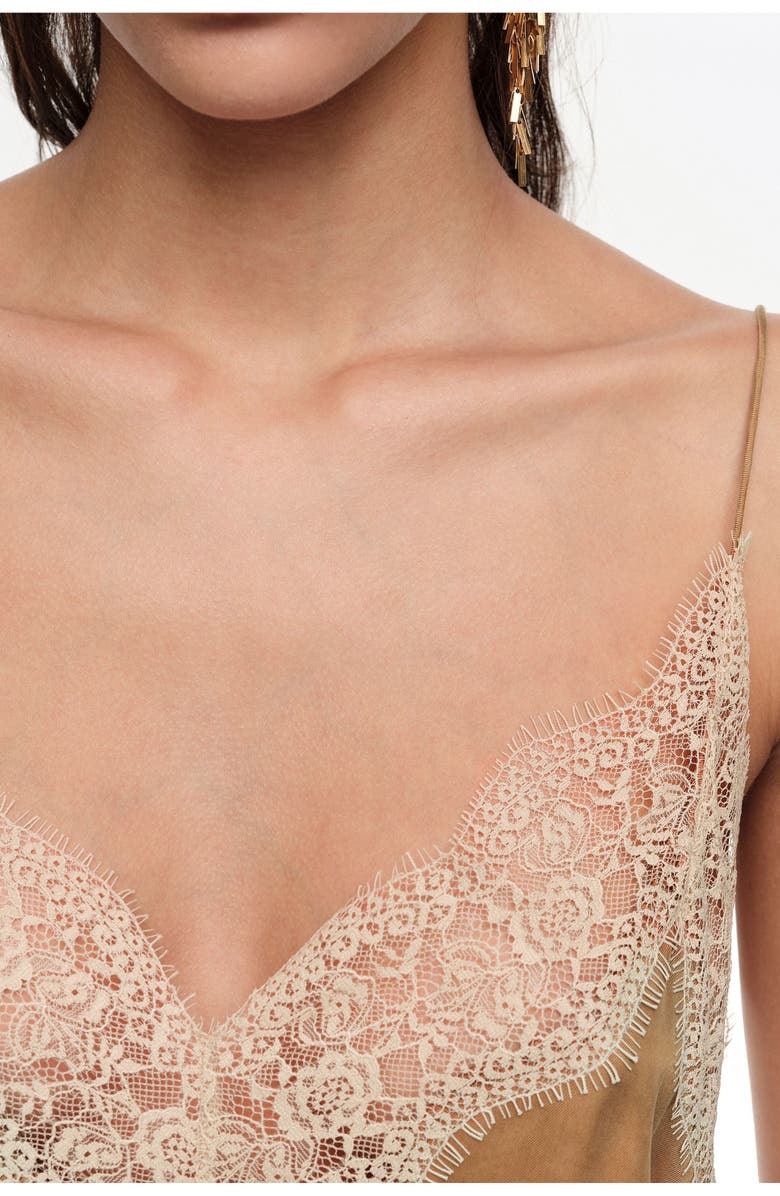 Bimba y Lola Lace Camisole Top, Alternate, color, Toffee