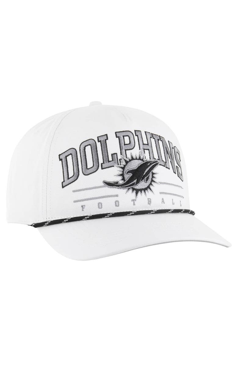 '47 Men's '47 White Miami Dolphins Roscoe Speckle Adjustable Hat, Alternate, color, White