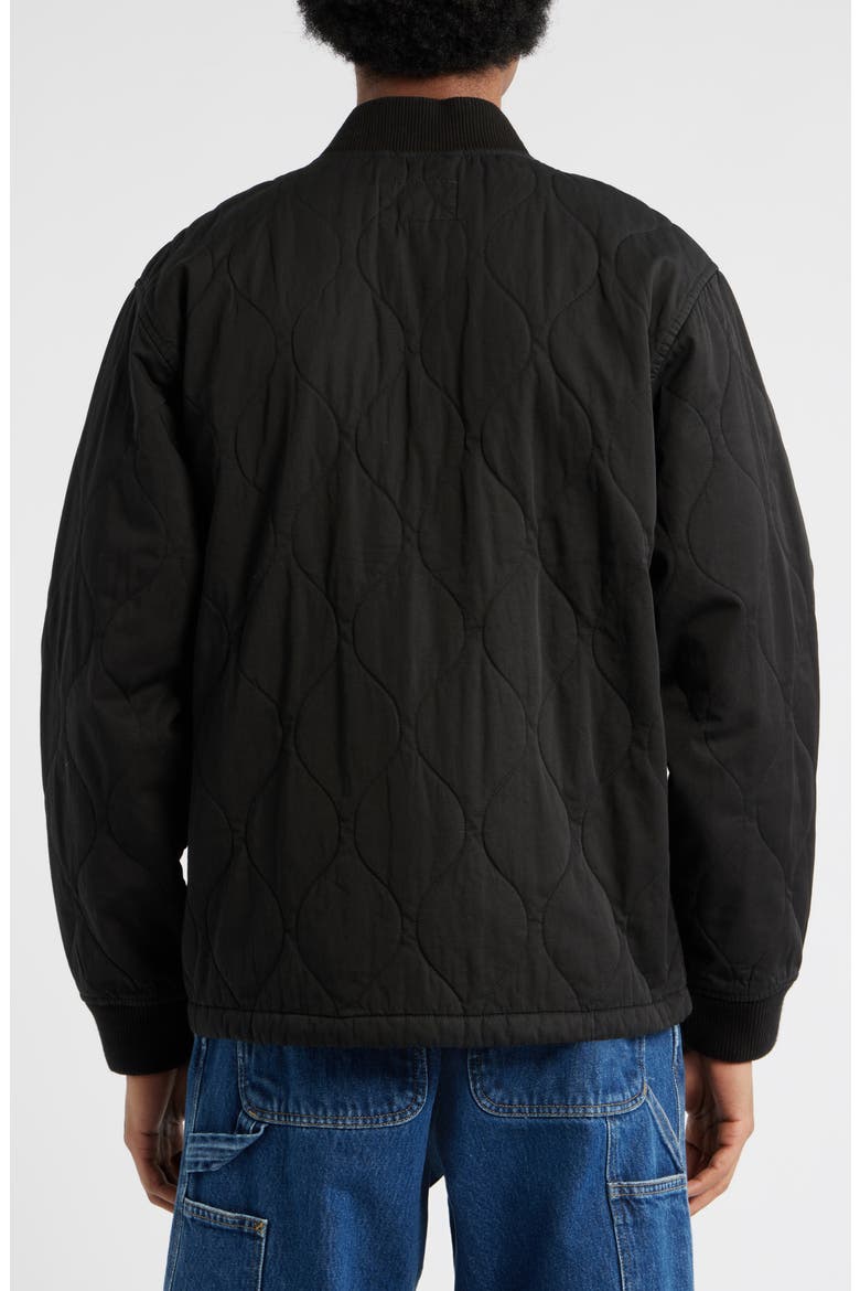 Kylan Onion Quilted Liner Coat, Alternate, color, BLACK