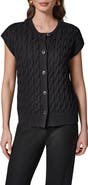 Donna Karan New York Extended Shoulder Cable Cardigan
