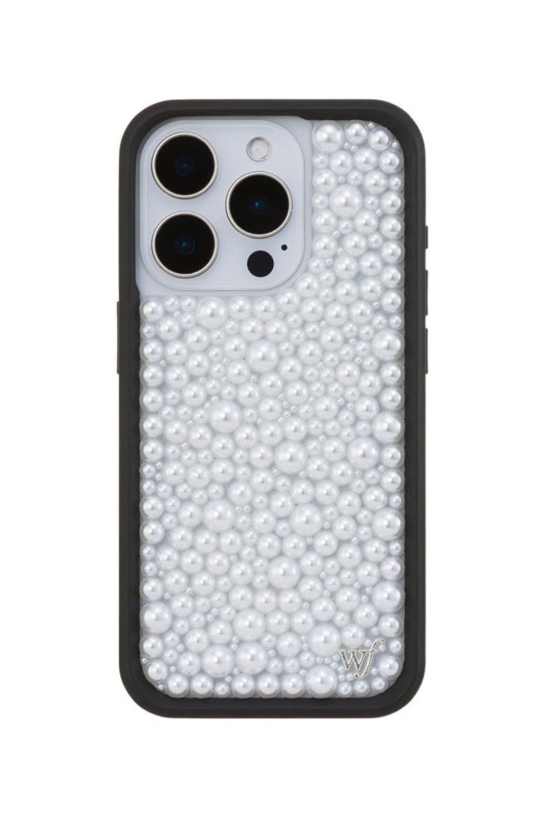 White Pearl iPhone Case, Alternate, color, White
