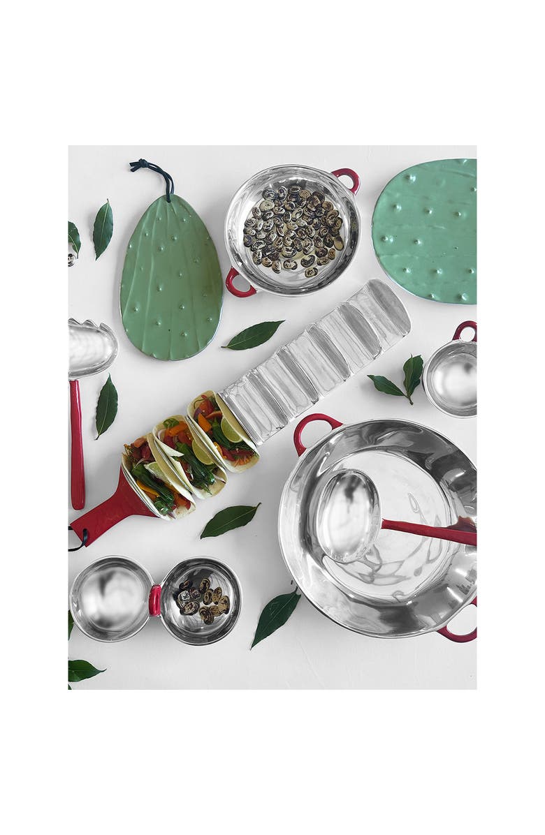 Lunares San Miguel Salad Server, Alternate, color, Silver