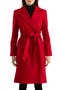 Belted Notch Collar Wool & Cashmere Blend Coat