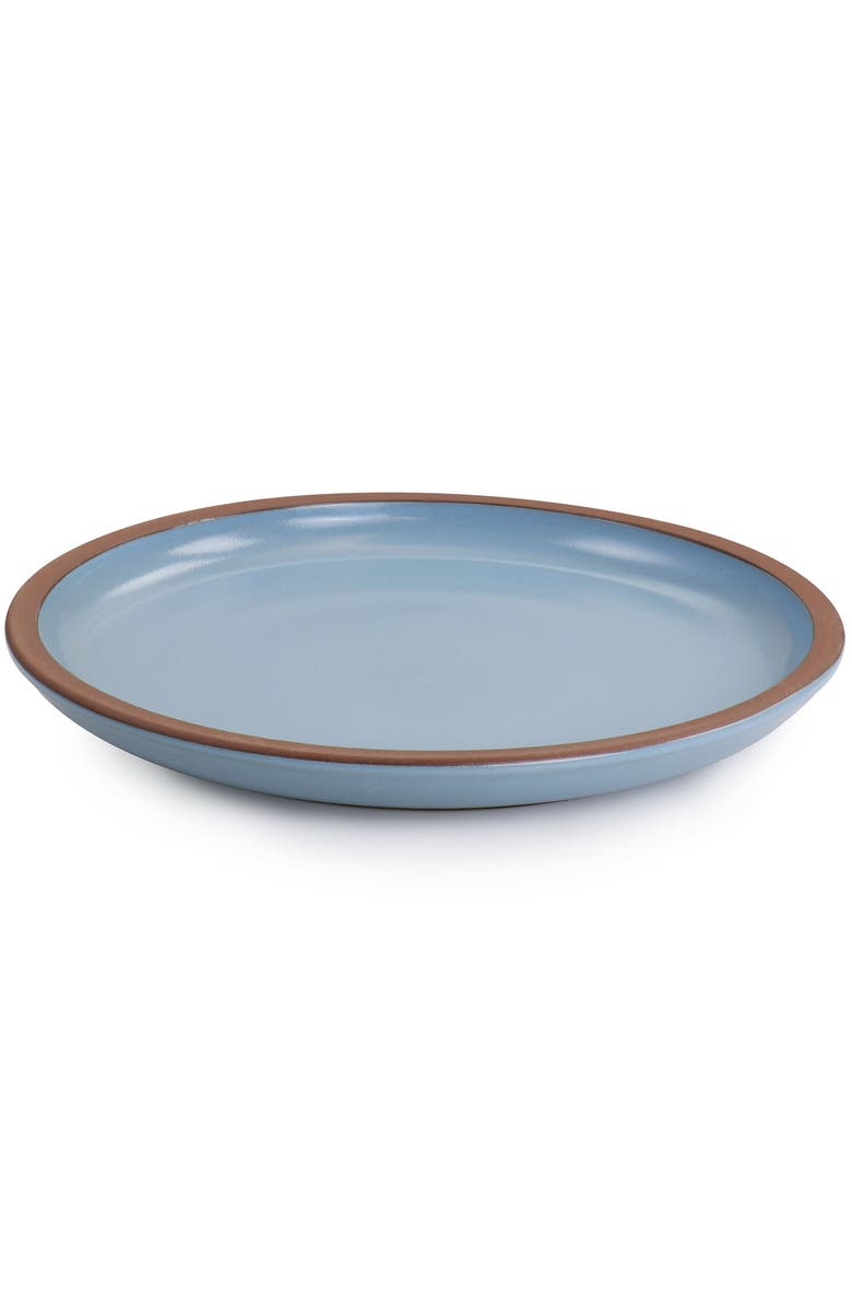 Gibson Elite Dumont 4 Piece Terracotta 10.8in Dinner Plate Set, Alternate, color, Light Blue