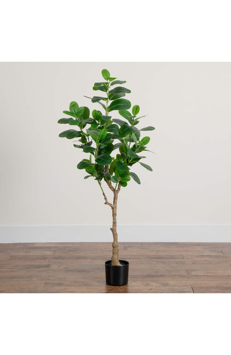 NEARLY NATURAL 4-ft Artificial Audrey Ficus Tree, Alternate, color, Green