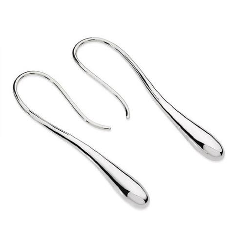 Lucy Quartermaine Solid Drop Earrings In Sterling Silver