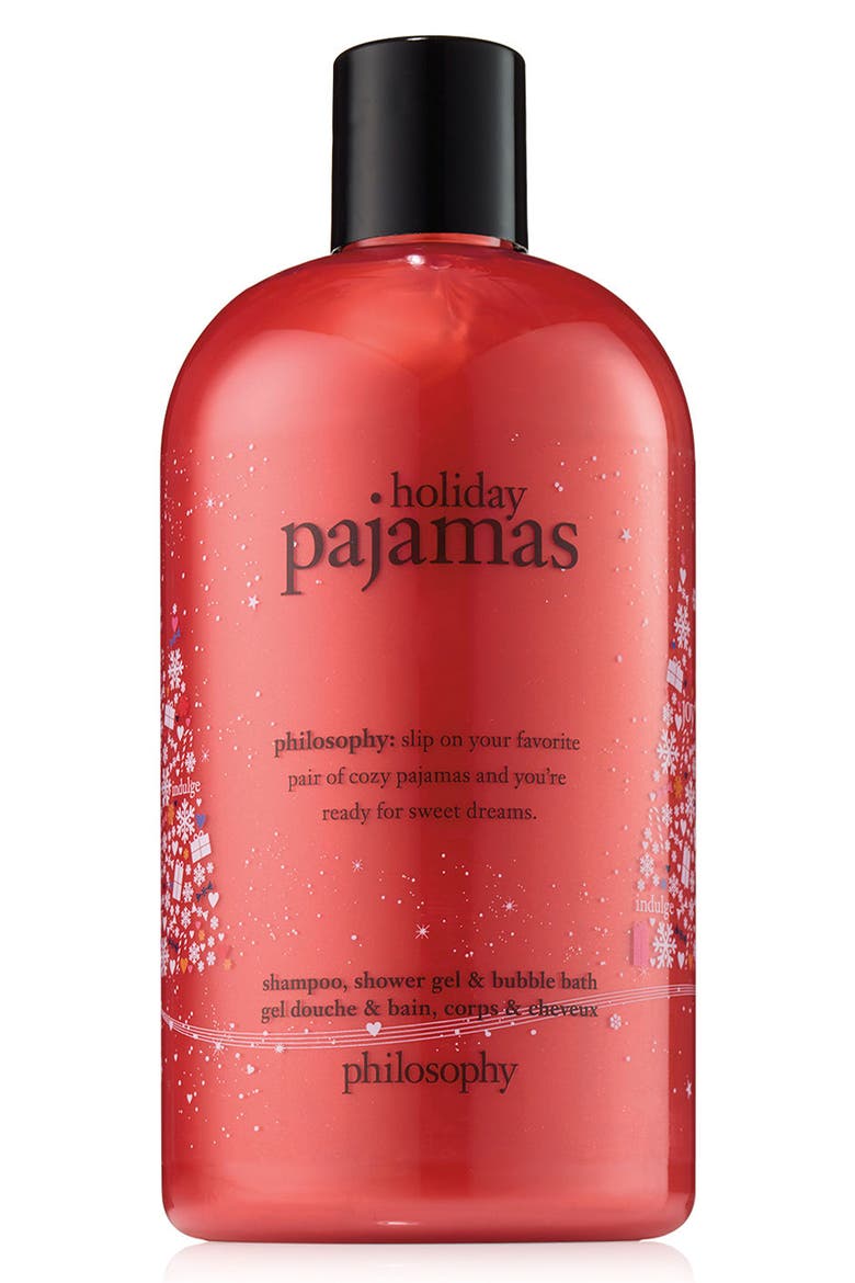 holiday pajamas shampoo, shower gel & bubble bath (Limited Edition), Main, color, NO COLOR