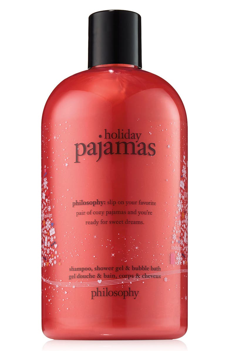 philosophy holiday pajamas shampoo, shower gel & bubble bath, Main, color, 