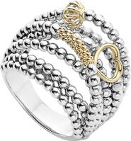 LAGOS 'Caviar Icon' Multi-Row Dome Ring