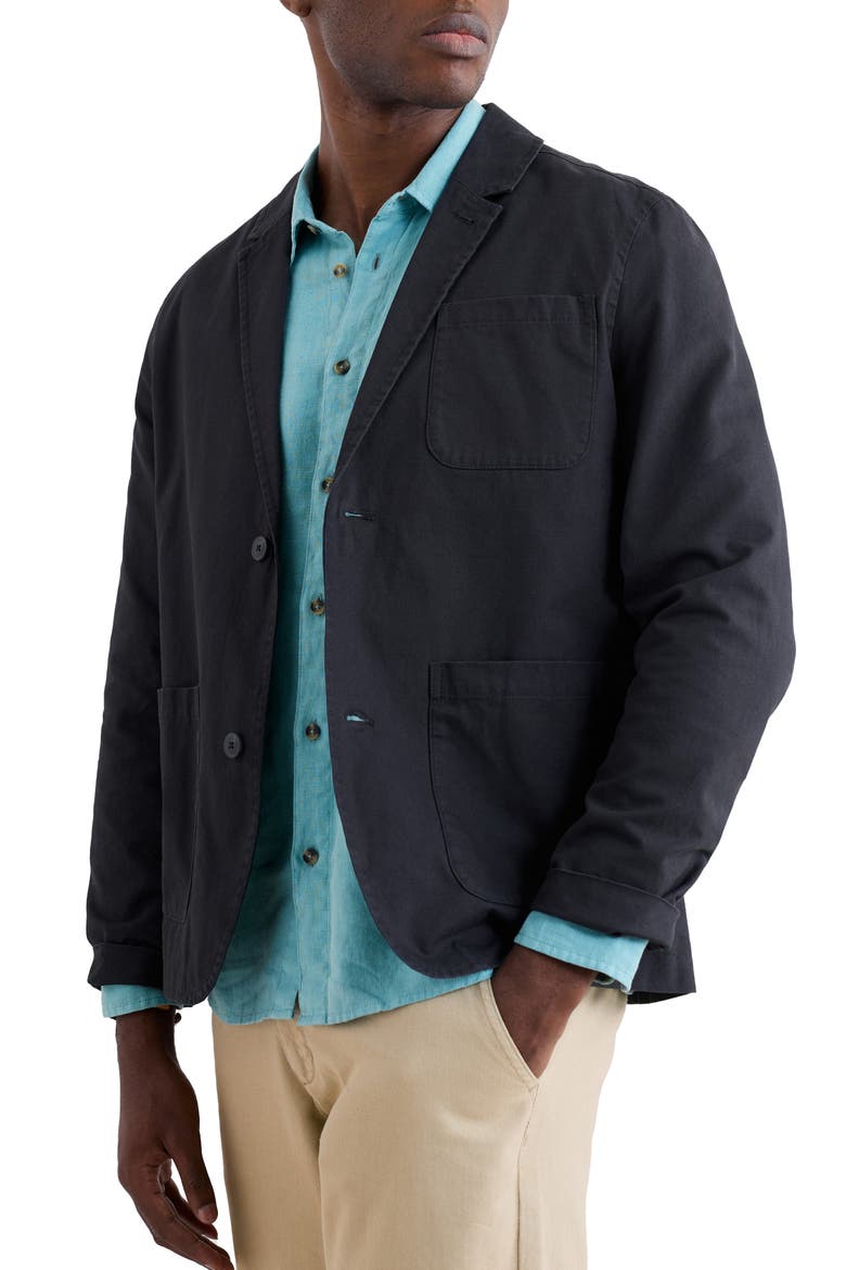 Towen Organic Cotton Blazer, Main, color, INKWELL