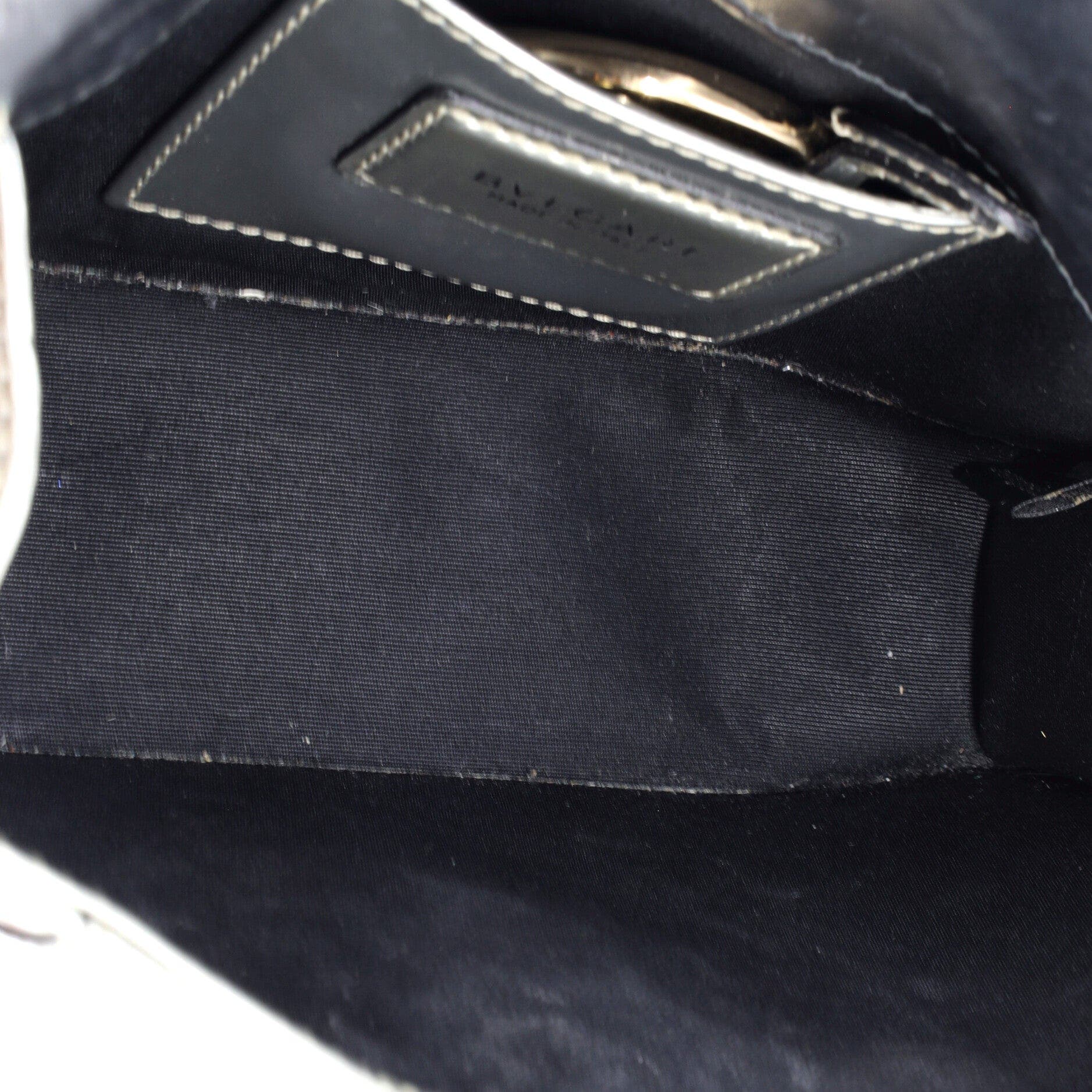 Serpenti Forever Shoulder Bag Metallic Leather Small, Alternate, color, Metallic Silver