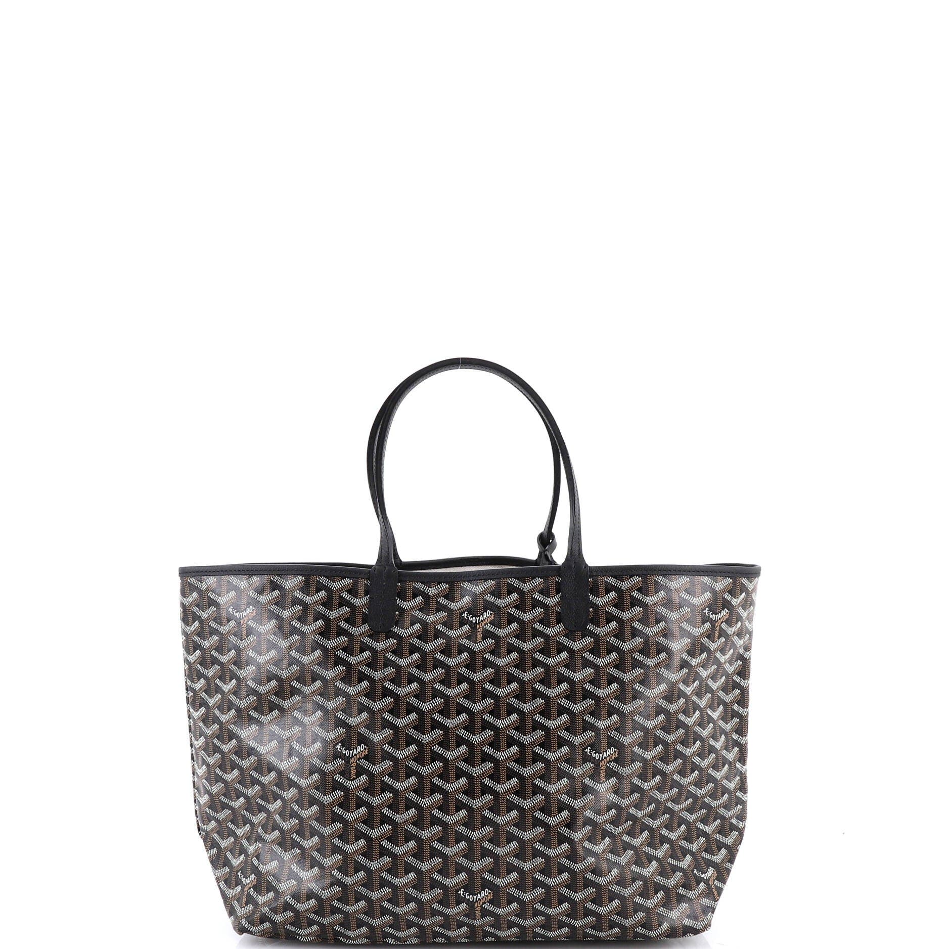 Pre-Owned Goyard Saint Louis Tote Coated Canvas PM, Alternate, color, Black