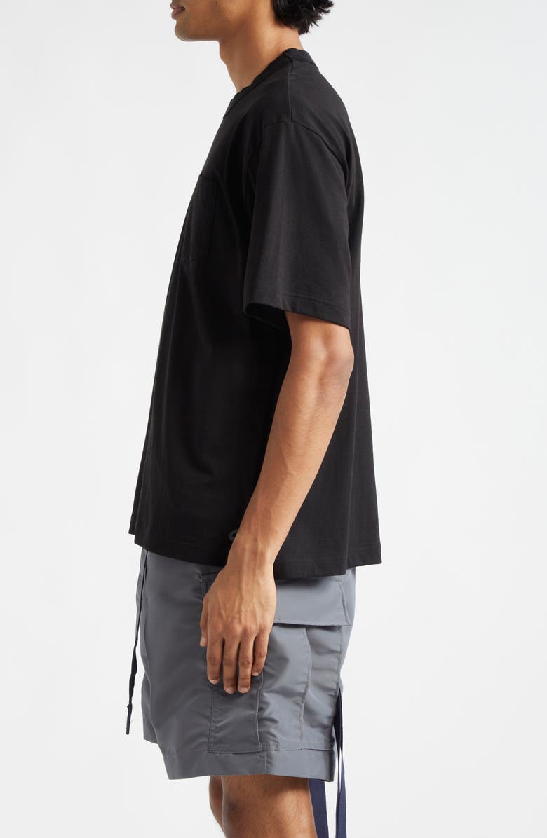 Sacai Cotton Pocket T-Shirt, Alternate, color, Black 001