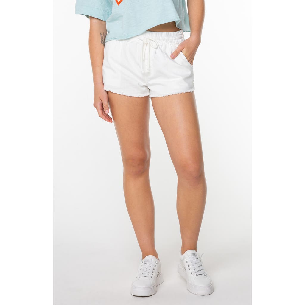 Roxy Scenic Route Frayed Cotton Shorts
