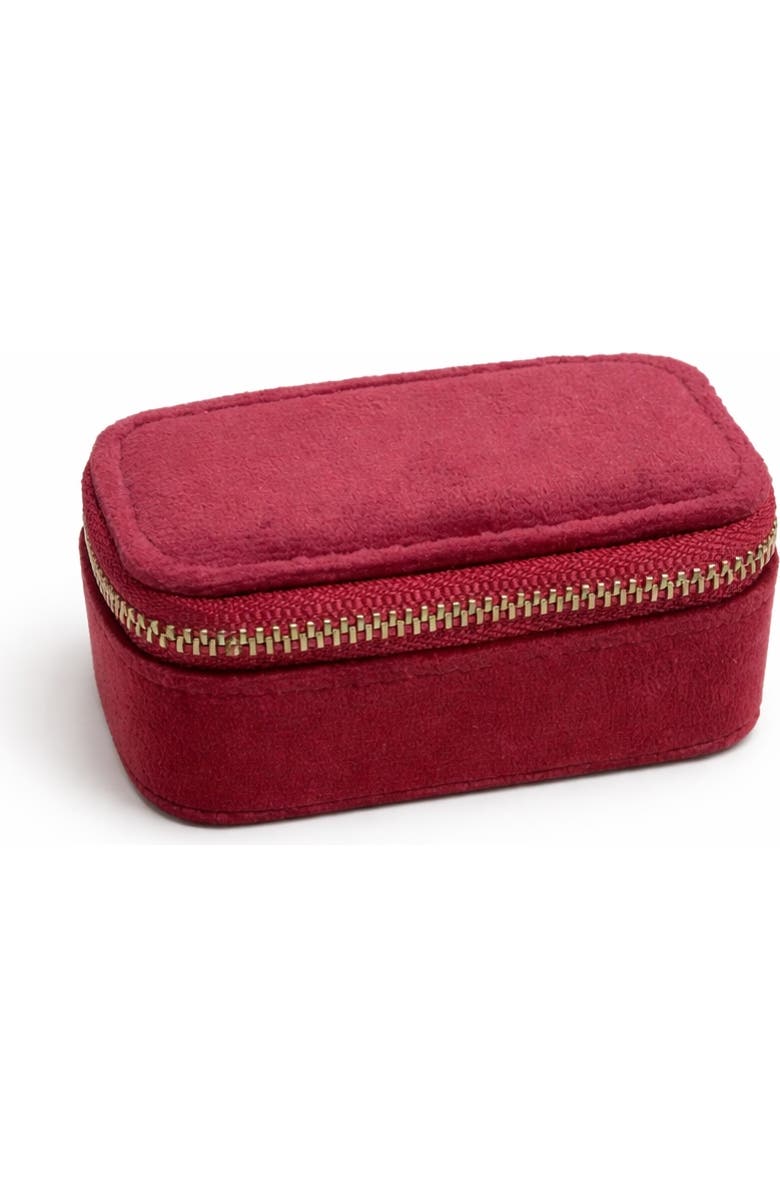 Donatello Gian Mini Jewelry Travel Case, Main, color, Red