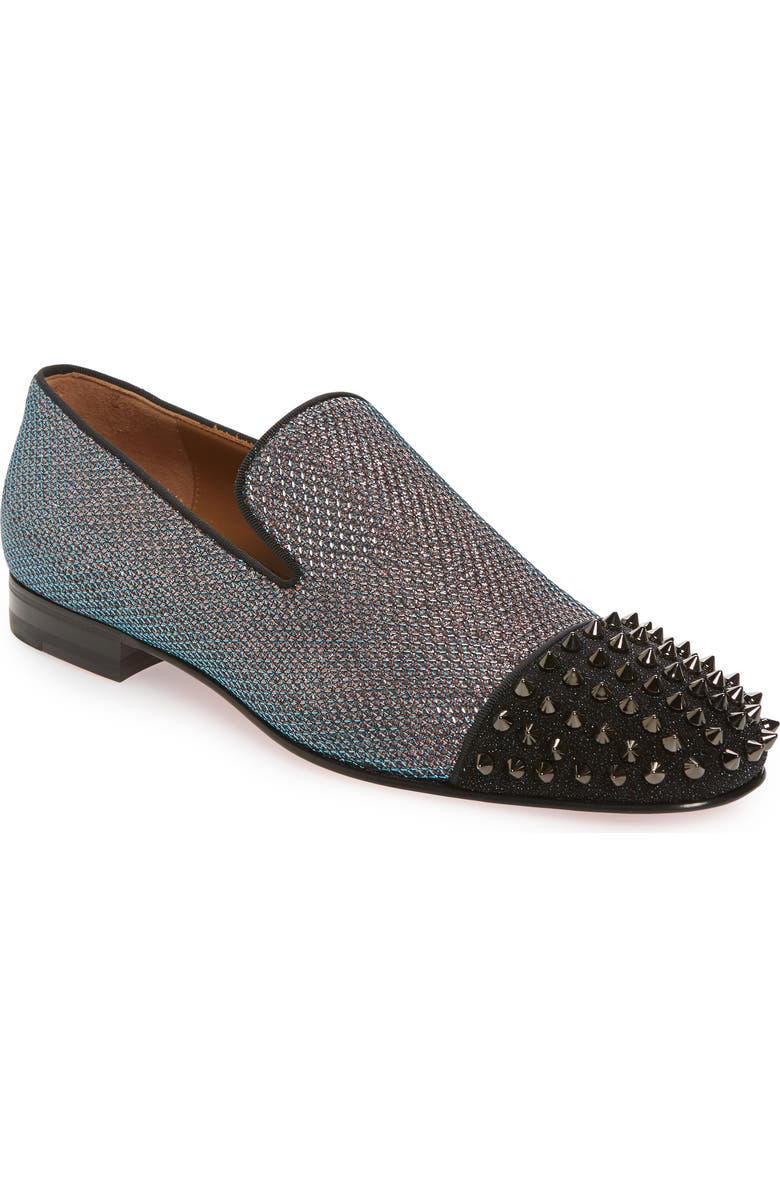 Christian Louboutin Spooky Spiked Venetian Loafer, Main, color,