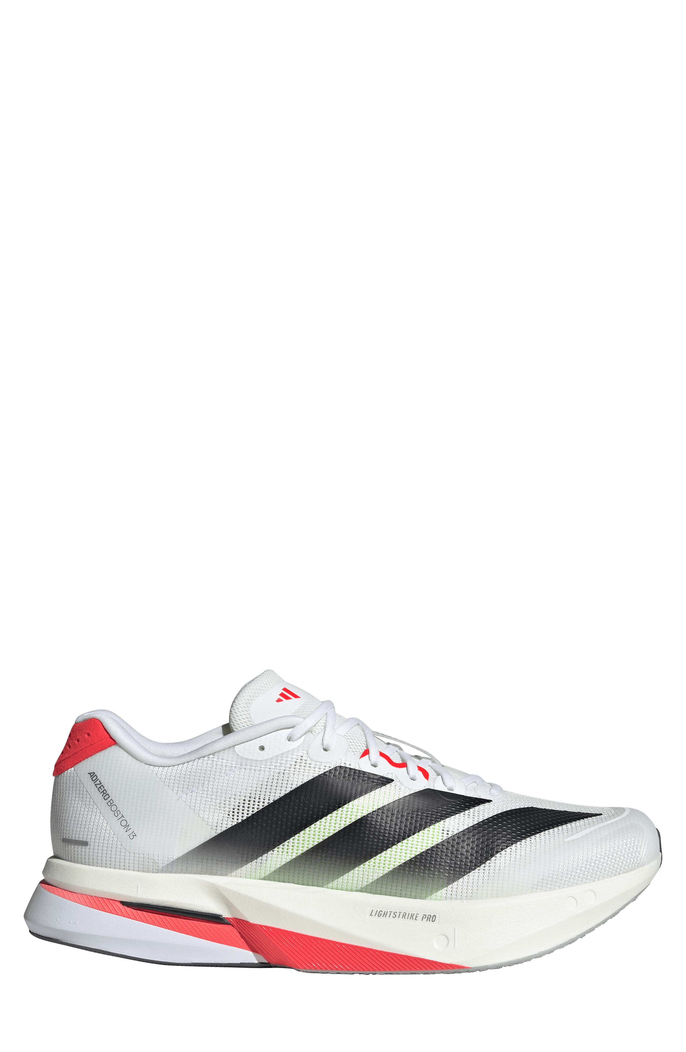 adidas Adizero Boston Running Shoe, Alternate, color, White