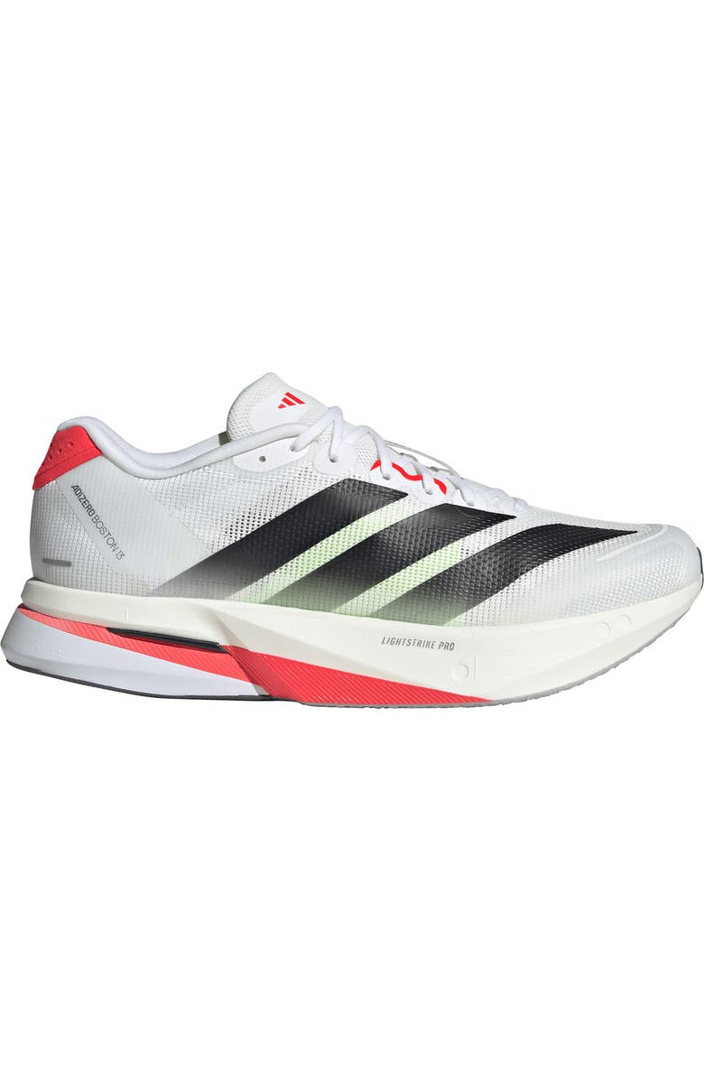 adidas Adizero Boston Running Shoe, Alternate, color, White