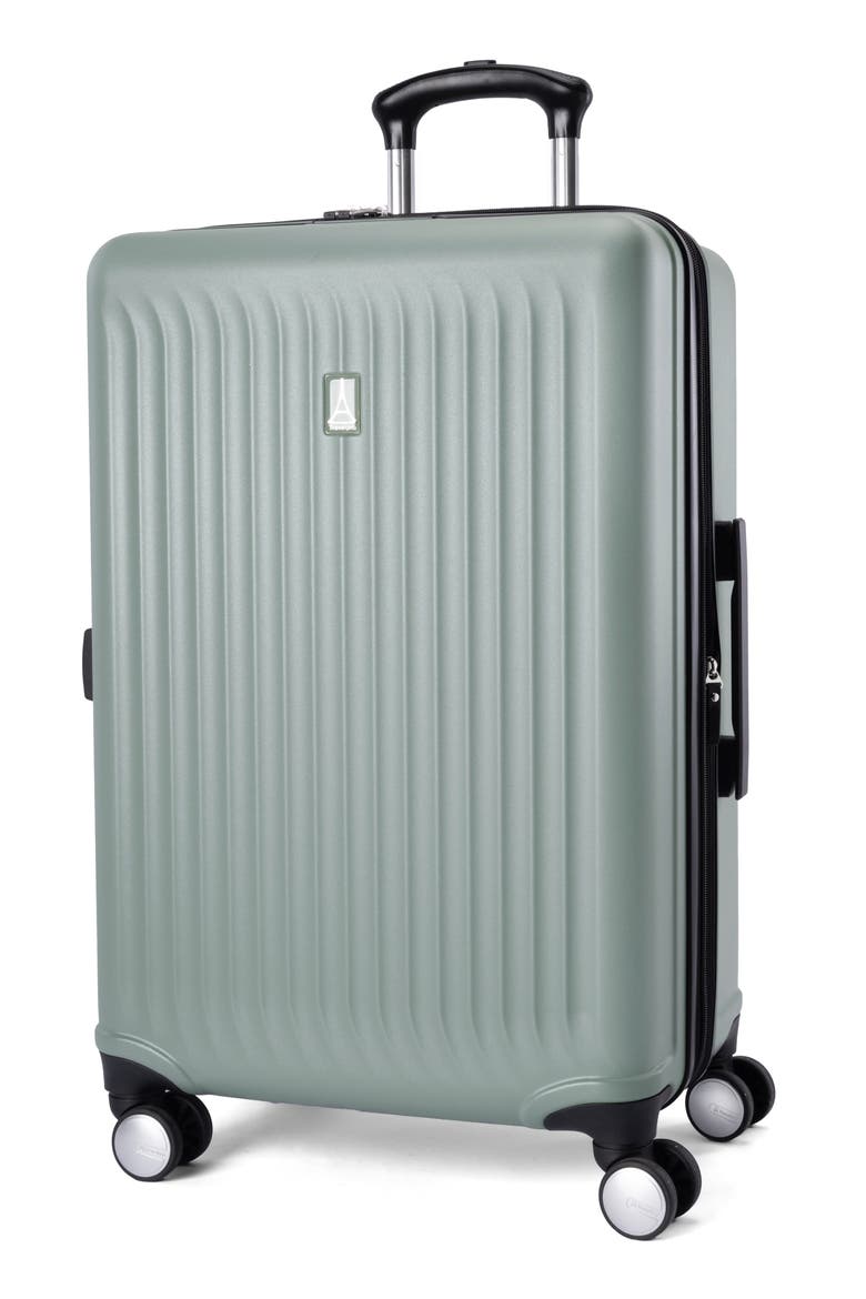 FlightPro 24-Inch Expandable Hardside Spinner Suitcase, Main, color, BAY GREEN MATTE