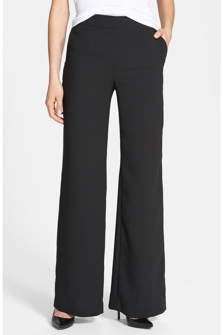 Wide Leg Pants, Main, color, RICH BLACK