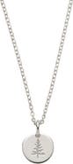 MADE BY MARY Pine Tree Disc Necklace