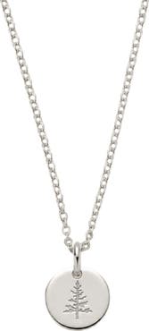 MADE BY MARY Pine Tree Disc Necklace