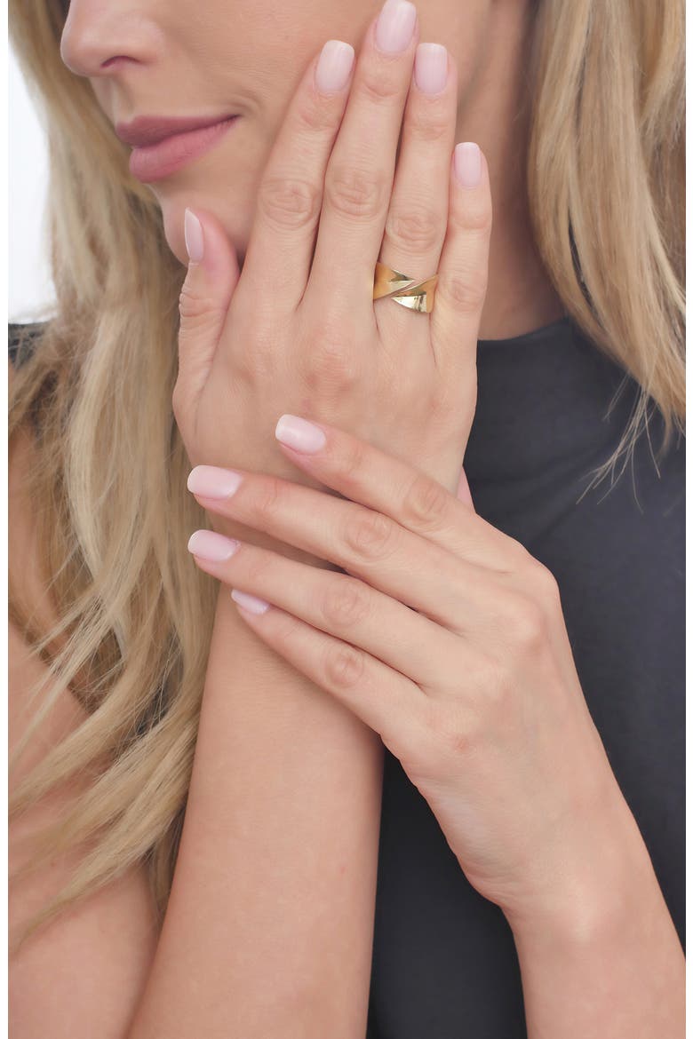 14K Gold Open Wrap Ring (Nordstrom Exclusive), Alternate, color, GOLD