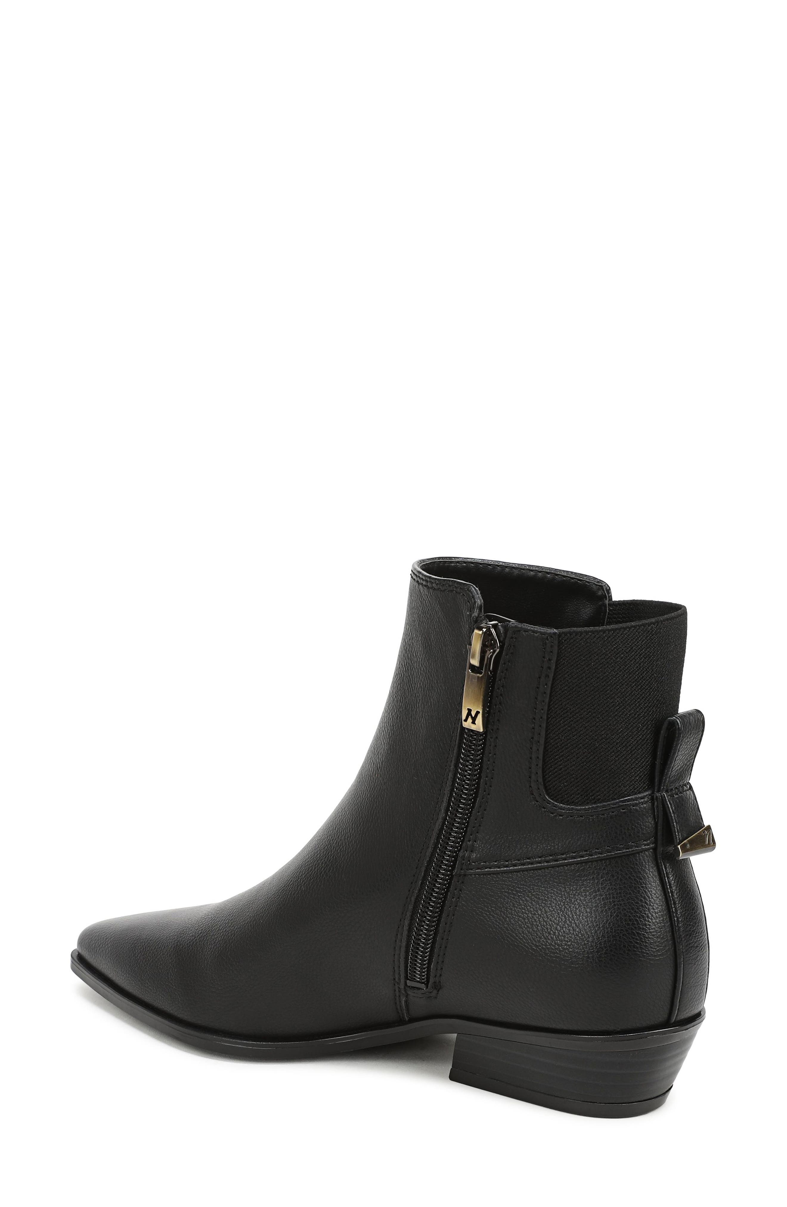 Bea Bootie, Alternate, color, BLACK FAUX LEATHER