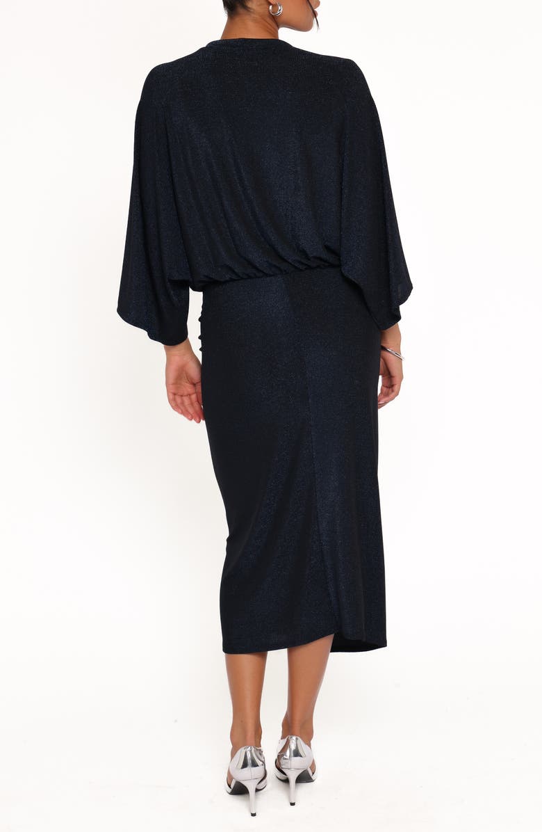 Petal & Pup Audrina Sparkle Midi Dress, Alternate, color, Midnight Blue