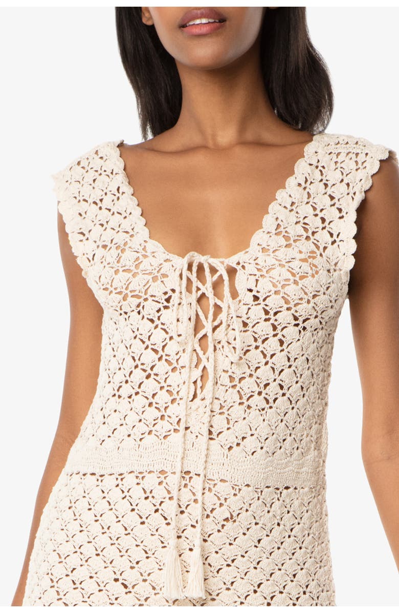 HELEN JON Valentina Crochet Dress, Alternate, color, Ivory Crochet