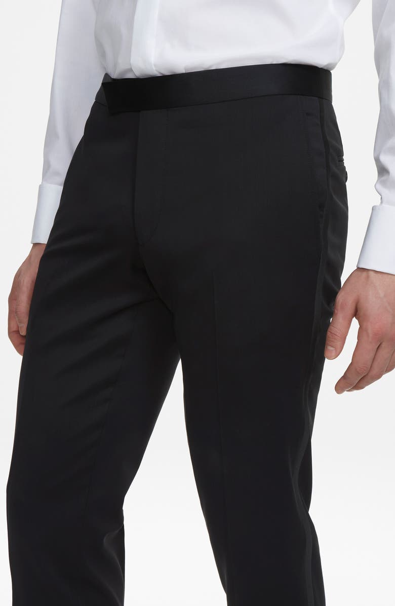 Jack Victor Phoenix Wool Tuxedo Trousers, Alternate, color,