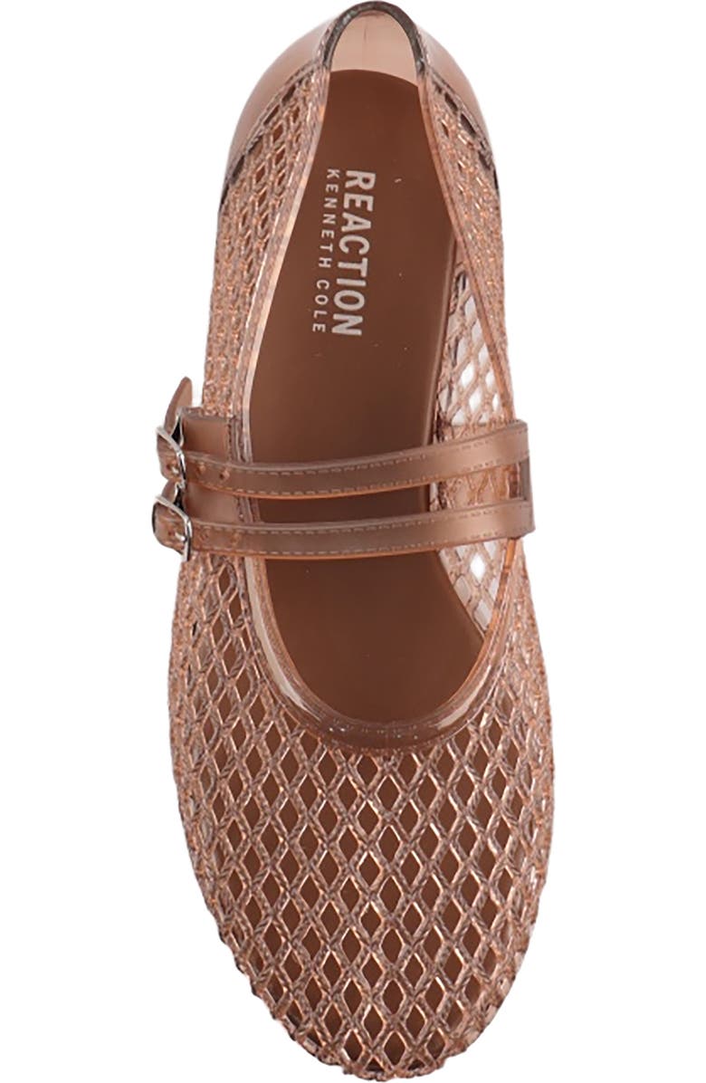 Reaction Kenneth Cole Malibu Mesh Mary Jane Flat, Alternate, color, Chocolate